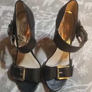 MICHAEL Michael Kors stiletto peep toe pumps 10M